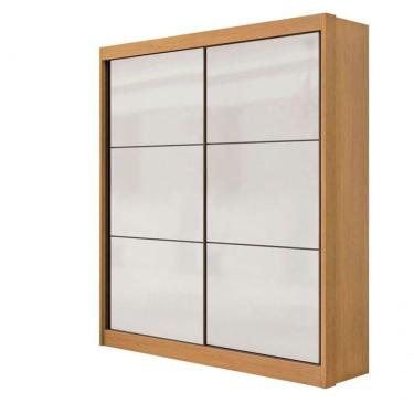 Imagem de Guarda Roupa Solteiro 2 Portas 3 Gavetas Santorini-cinamomo-off White Móveis D'doro