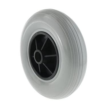 Imagem de Substituição de rodas para cadeira de rodas de pneu sólido de 20 cm - à prova de desgaste e antiderrapante - Rodízios dianteiros para cadeiras de rodas elétricas - Rolagem suave sobre todas as