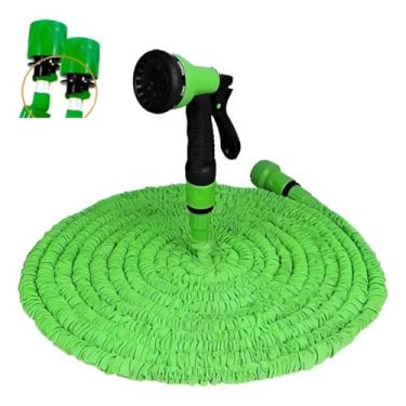 Imagem de Mangueira De Jardim Elástica Expansível 30mts Com Gatilho Multijatos Alta Durabilidade E Uso Doméstico