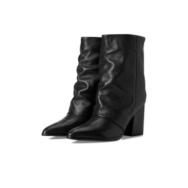 Imagem de Nine West Bota feminina Chaye cano médio, Couro preto, 35