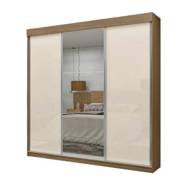 Imagem de Guarda-Roupa Navegantes - 3 Portas 3 Gavetas com Espelho MDF - Moveis Marafon