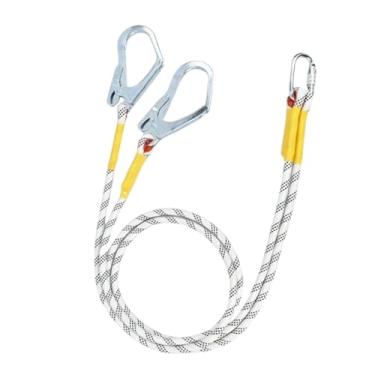 Imagem de RNXRZANK Talabarte de para Proteção Contra Quedas com Gancho, Equipamento para Montanhismo, Construção E Arboricultura, Ganchos Duplos de 3