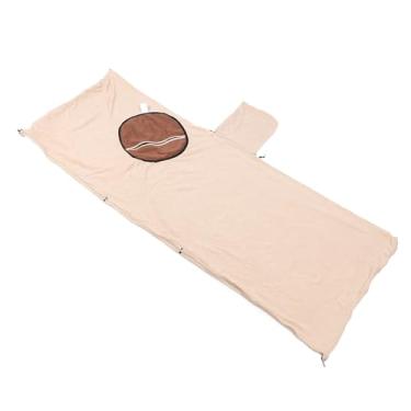 Imagem de SUNGOOYUE Cobertor de lã para Exterior – Capuz à Prova de para Acampar e Viajar, Saco de Dormir Com Capuz para Limpeza e Calor, Tamanho Adulto Com Design Ergonômico (Café)