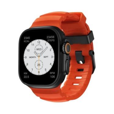 Imagem de Pulseira Esportiva De Silicone Para iWatch Ultra2 Apple Watch 46mm 49m
