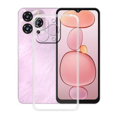 Imagem de YQINHHME Capa de telefone para Oukitel C3 (6,5 polegadas), capa de silicone macio TPU transparente [ultrafina X anti amarela] capa protetora antiqueda à prova de choque para Oukitel C3 - Transparente