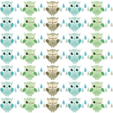 Imagem de Papel De Parede Infantil Corujas