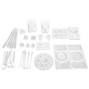 Imagem de Molde de silicone para fundição de joias DIY, pingente de joias artesanais, conjunto de ferramentas conta-gotas flexível, durável, alta transparência para entusiastas de