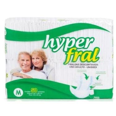 Imagem de KIT 3 FRALDA GERIÁTRICA HYPERFRAL M/ 50 = 150 un