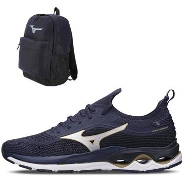 Imagem de Kit 1 Tênis de Corrida Masculino Mizuno Wave Legend 3 e 1 Mochila energy-Masculino