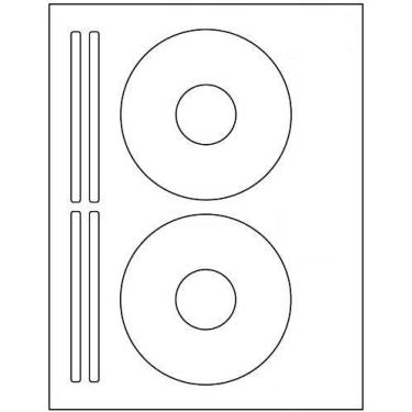 Imagem de Etiquetas de CD/DVD BESTeck Brand. Compatível com Laser e Jato de Tinta 5931 Tamanhos Compatível com Acabamento Branco Brilhante Fosco., 200 Sheets/400 Lables