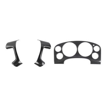 Imagem de RT-TCZ Kit de acabamento de painel de painel de painel de fibra de carbono decoração acessórios interiores para Chevy Avalanche/Suburban/Tahoe 2007-2013, para GMC Yukon/Sierra 2007-2013
