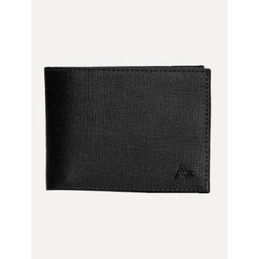 Imagem de Carteira Aramis Masculina Couro Saffiano Preta-Masculino