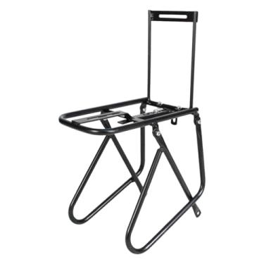 Imagem de KiBcsLic Bagageiro Dianteiro Universal para Bicicleta com Protetores Laterais, Preto. Acessório Multifuncional para Bicicleta de Montanha. Capacidade