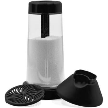 Imagem de TAPIOQUEIRA, POLVILHADOR, ARMAZENADOR E PENEIRA PARA TAPIOCA – PREPARO SEM PELOTES, RETÉM UMIDADE DA GOMA, IDEAL PARA COZINHAS MODERNAS. NA COR PRETA.