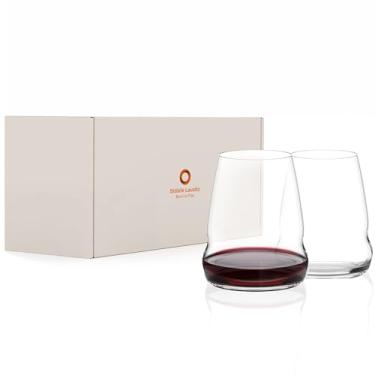 Imagem de Copo para Vinho Tinto Stölzle Lausitz Cocoon 555 ml – Conjunto de 2 Peças – Copos Modernos de Cristal para Máxima Liberação de Aromas – Copos Baixos Elegantes – Feito na Alemanha