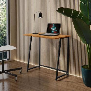 Imagem de Escrivaninha Mesa Dobravel Office E Estudo Jade KLM Store, Imbuia/ pre