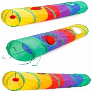 Imagem de Tunel Colorido Para Gatos Multi Entrada