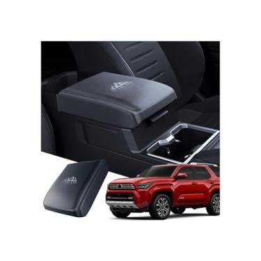 Imagem de ASZSK Para 2025 4Runner 2 em 1 console central capa de apoio de braço e bandeja de privacidade oculta para apoio de braço - [design OEM e borracha de silicone líquido amigável] - Capa fina para caixa