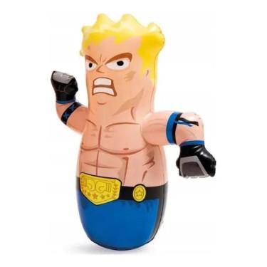 Imagem de Boneco Teimoso Inflável Combate Amarelo 44672NP - Intex