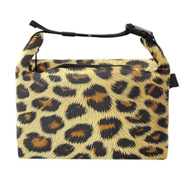 Imagem de STAYTOP Lancheira com estampa de leopardo com fivela de alça, lancheira isolada para meninos e meninas, lancheira térmica para trabalho escolar