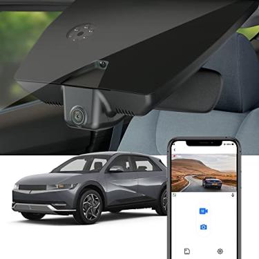 Imagem de Fitcamx Câmera de painel 4K adequada para Hyundai IONIQ 5 2022-2024 (6 ventilações) SE Standard Range SEL Limited, visual OEM, vídeo UHD 2160P, WiFi e aplicativo integrados, gravação em loop, sensor G