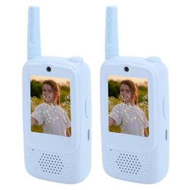 Imagem de Jectse Intercomunicador de Videochamada Infantil, 2 PCS HD Brinquedo de Rádio de Conversa de 2 Vias Com Tela de 2,0 Polegadas, Alcance de 500 M Recarregável, para Comunicação Interna