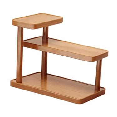 Imagem de Ｂｅｓｇａ Expositor de mesa para perfumes, organizador multifuncional de cosméticos em madeira, ideal para escritório e cozinha, 30cm