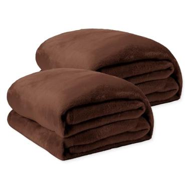 Imagem de Cobertor Casal Soft Microfibra Toque Aveludado Antialérgico Coberta Dupla Face Confortável Ótima para o Dia Dia - 1,80m x 2,00m (2, Marrom)