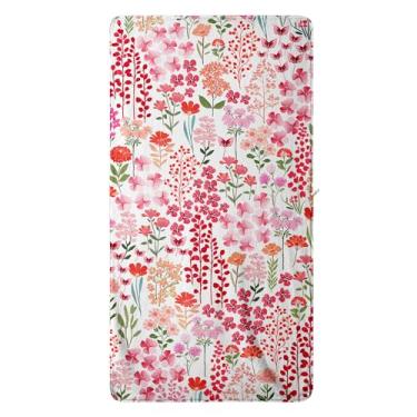 Imagem de GAIIIIYOU Toalha de banho floral primavera verão vermelho coral lã grande toalha de banho para banheiro, ioga, academia, spa