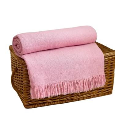 Imagem de Manta Para Sofá Gigante Luxo 2,40X1,80m l Premium De Algodão Capa Decorativa Protetora - Revestimento Protetor para Sofá, Cama, Puff(Pop 2,20x1,50m ROSA BEBÊ)