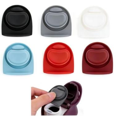 Imagem de Substituição de vedação de borracha, tampa de substituição Owala, conjunto de cinco peças, acessórios reutilizáveis de tampa de garrafa à prova de vazamento