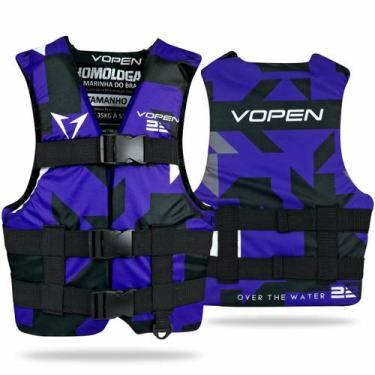 Imagem de Colete Salva Vidas Homologado Nylon VP22 Aquatic - VP22Q - Aquatic Vop