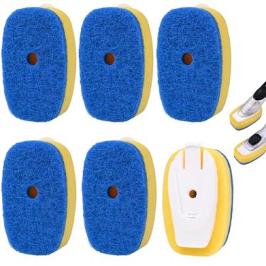 Imagem de Pacote com 6 refis de escova de esponja azul para escova de pratos OXO