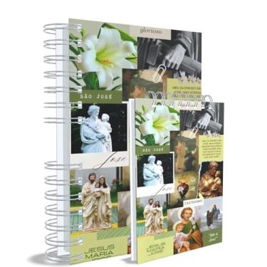 Imagem de Agenda Católica 2026 + Bloco de Anotações, São José, Rosa, Capa 18