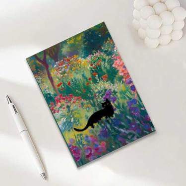 Imagem de Caderno de gato, caderno A5 para anotações de escritório, agenda de 21 x 14,7 cm, agenda de viagem, presentes para amantes de gatos-23