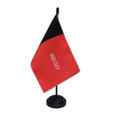 Imagem de Bandeira de Mesa Paraíba, Decorativa, Dupla Face, Base Preta, 19x13cm com Haste 26cm, Escritório e Eventos, Oxford