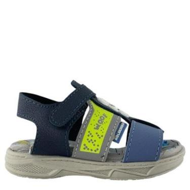 Imagem de Sandália Molekinho Menino Woof Azul Detalhe de Cachorrinho-Masculino