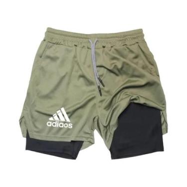 Imagem de Shorts De Compressão Em Malha De Secagem Rápida Para Homens, Shorts De