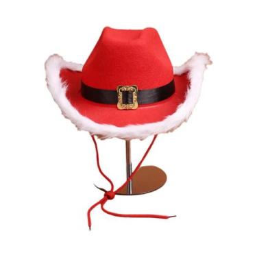 Imagem de Chapéu De Cowboy Jazz Elegante Em Cor Pura Para Festa De Dança De Nata