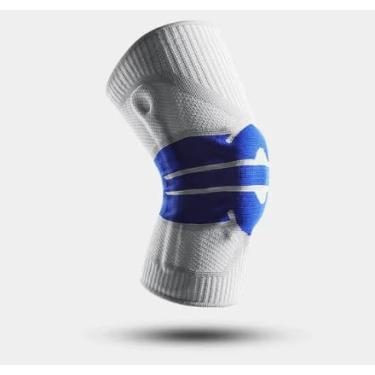 Imagem de joelheira Articulada de Compressão – Suporte para Joelho com Anel de Silicone Patelar e Estabilizadores Laterais – Esportes, Academia, Corrida e Futebol (G)