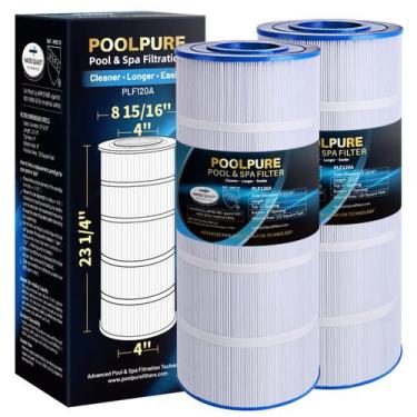 Imagem de Filtro de piscina POOLPURE PA120 substitui Hayward C1200, pacote com 2