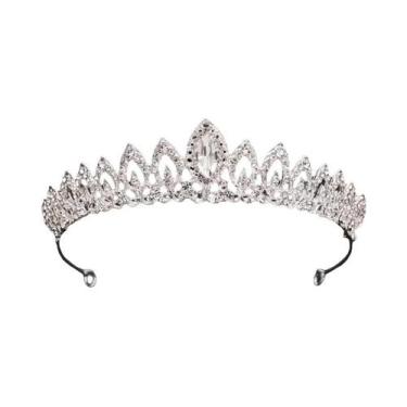Imagem de Tiara De Cristal Barroca Para Noivas, Coroa De Casamento, Joia De Cabe