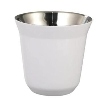 Imagem de Copo Térmico De Aço Inoxidável De Cor Sólida Com Fundo Plano Para Café