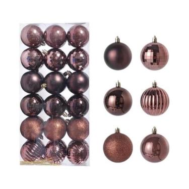 Imagem de 36 Peças De Enfeites Para Árvore De Natal, Bolas Pendentes De 34CM Par