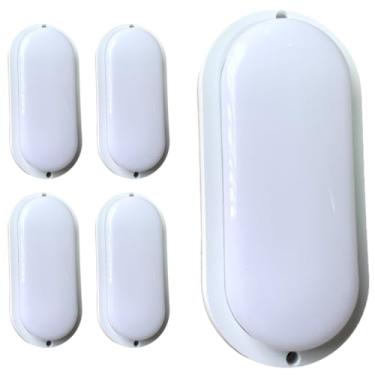 Imagem de Kit 5x Arandela Tartaruga Externa Branca Sobrepor 20W IP65 Bivolt Com Acabamento
