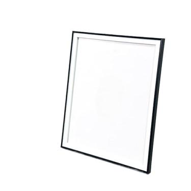 Imagem de Porta-Retrato Clean Moldura Dupla 20x25 – Porta Retrato Decorativo para Mesa e Parede, Moldura Moderna em PVC nas Cores Dourado, Preto e Branco(Preto e Branco)