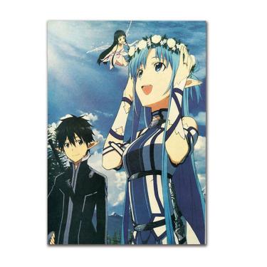 Imagem de Pôster Sword Art Online Anime Art 51,5x36cm Papel 40g
