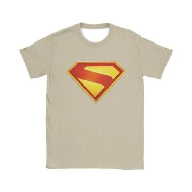 Imagem de Camiseta masculina com logotipo de Supermans, estética de praia, gola 