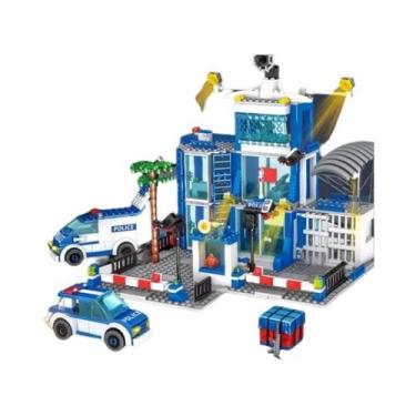 Imagem de Conjunto De Blocos De Montar Estação De Polícia Da Cidade Para Meninos