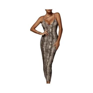 Imagem de Vestido Midi Bodycon De Leopardo Dulzura Para Mulheres, Moda De Festa,